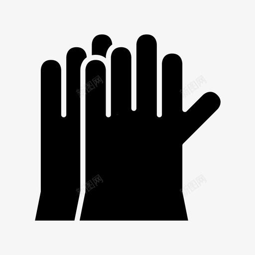 采购产品手套手手套皮革手套图标svg_新图网 https://ixintu.com 安全手套 工业标志 手手套 橡胶手套 皮革手套 采购产品手套