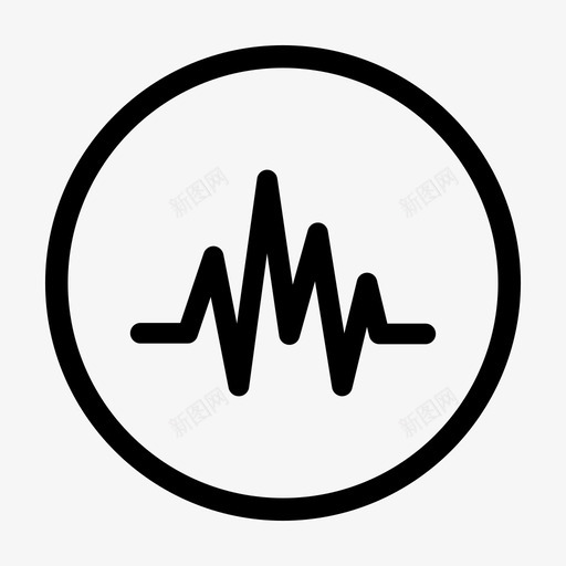 音乐节拍音频节拍心电图图标svg_新图网 https://ixintu.com 媒体播放器 心电图 节拍 音乐 音乐节 音频