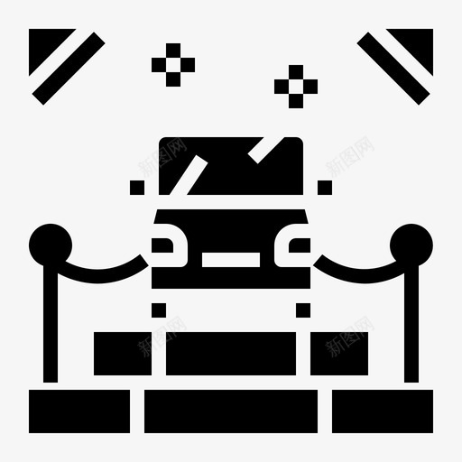 车展汽车活动图标svg_新图网 https://ixintu.com 展厅 汽车 活动 舞台 车展