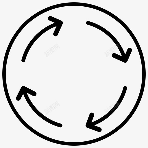 持续集成编码开发图标svg_新图网 https://ixintu.com blackfill circle devops 回收 开发 持续 编码 集成