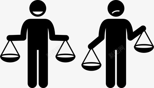 正直与不诚实不诚实不公正图标svg_新图网 https://ixintu.com 不公正 不诚实 个性 人的 对立 态度 正直 法律