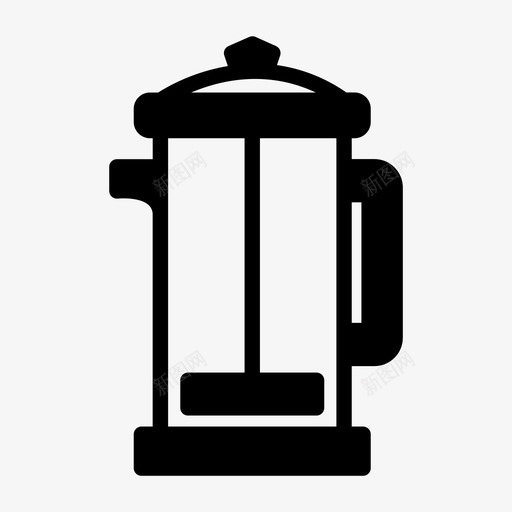 法式印刷机早餐咖啡因图标svg_新图网 https://ixintu.com 半色 印刷机 咖啡 咖啡因 咖啡机 早餐 法式