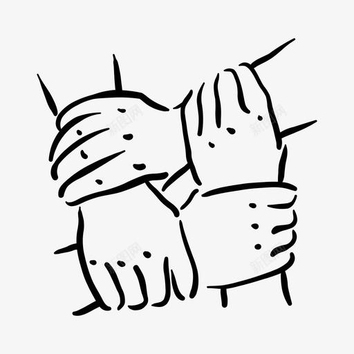 社区论坛小组图标svg_新图网 https://ixintu.com 伙伴关系 医用大麻 小组 手 社区 论坛