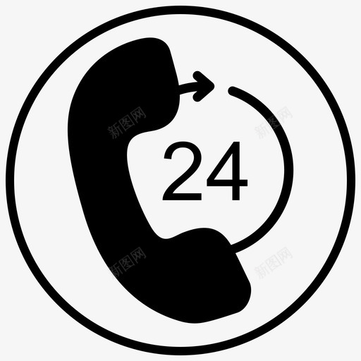 呼叫支持帮助台随叫随到图标svg_新图网 https://ixintu.com devopsblackfillcircle 呼叫支持 帮助台 支持团队 电话呼叫 随叫随到