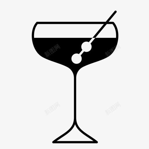 橄榄马提尼酒精杜松子酒图标svg_新图网 https://ixintu.com 伏特加 成人 杜松子 松子 橄榄 酒精 饮料 马提尼