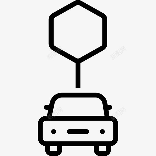 停车标志停车位置路标图标svg_新图网 https://ixintu.com 位置 停车 停车位 标志 标牌 路标 车辆