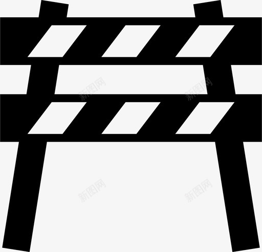 在建分隔危险图标svg_新图网 https://ixintu.com 分隔 危险 在建 安全 工业 工人 施工 道路