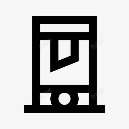 断头台中世纪55直线形图标svg_新图网 https://ixintu.com 中世纪 断头台 直线 线形