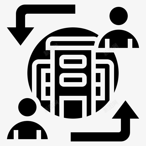 B2c企业管理72字形图标svg_新图网 https://ixintu.com B2c 企业管理 字形