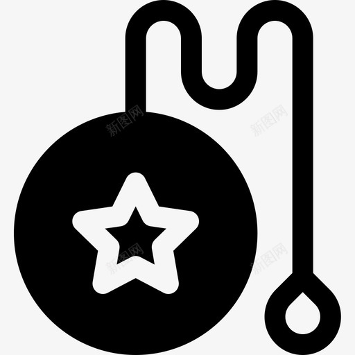 Yoyo儿童玩具5填充图标svg_新图网 https://ixintu.com Yoyo 儿童玩具 填充