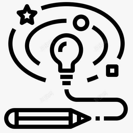 创造力艺术想法图标svg_新图网 https://ixintu.com 创造力 天才 想法 想象力 灵感 艺术