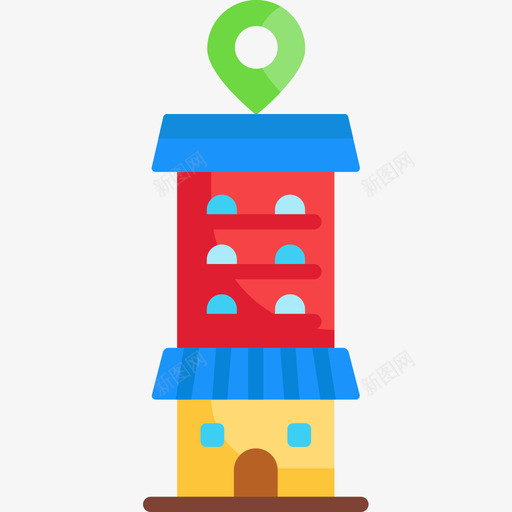 商店城市53公寓图标svg_新图网 https://ixintu.com 公寓 商店 城市
