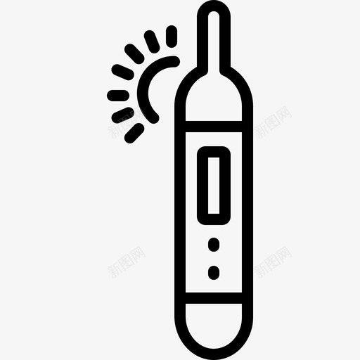 温度计指示器仪器图标svg_新图网 https://ixintu.com 仪器 体温 恶心 指示器 温度计