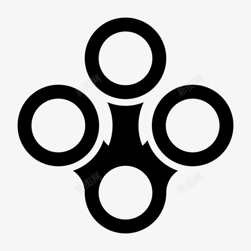 圆连接划分圆相互作用和元素图标svg_新图网 https://ixintu.com 元素 划分 相互作用 连接