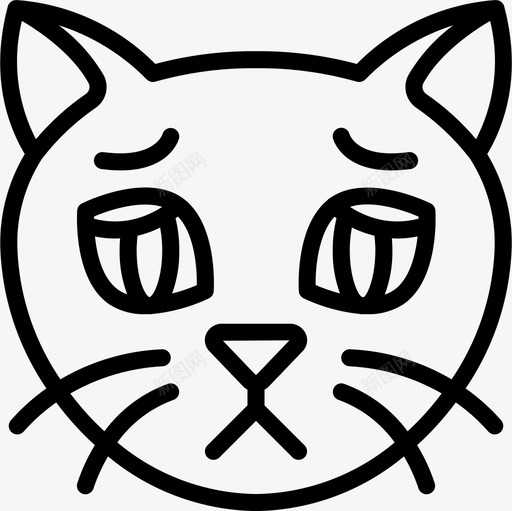 悲伤猫化身3直系图标svg_新图网 https://ixintu.com 悲伤 猫化身3 直系