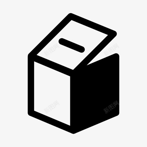 箱子纸板纸板箱图标svg_新图网 https://ixintu.com 拆箱 立方体 箱子 纸板