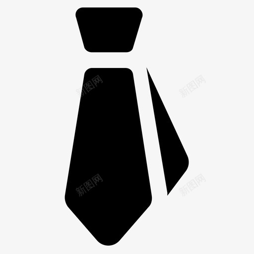 时尚领带领带制服领带图标svg_新图网 https://ixintu.com 制服 图标 套装 字形 时尚 时尚服装 领带