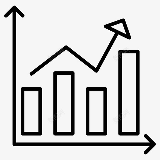 业务数据图表业务线图业务增长图图标svg_新图网 https://ixintu.com 业务 图表 增长 数据 线图