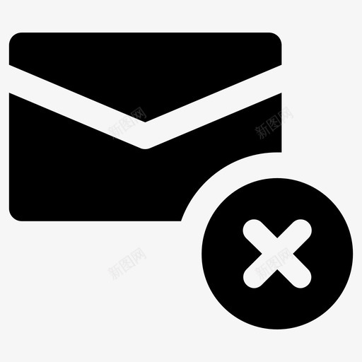 垃圾邮件阻止电子邮件图标svg_新图网 https://ixintu.com 垃圾 电子邮件 诈骗 邮件 错误 阻止