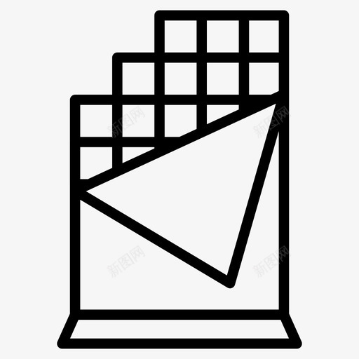 巧克力焦糖美味图标svg_新图网 https://ixintu.com 太妃糖 巧克力 焦糖 甜味 美味 美食设置线字形