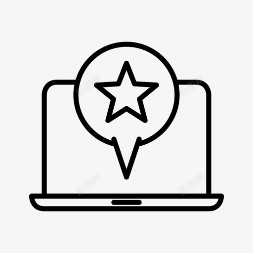 最爱笔记本电脑社交媒体图标svg_新图网 https://ixintu.com 媒体 明星 最爱 电脑 社交 笔记本 网络