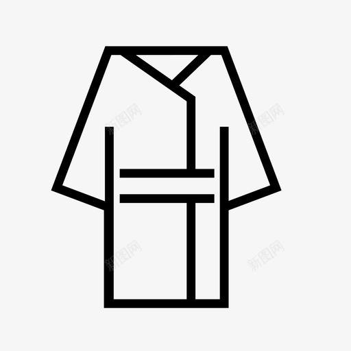 浴袍浴室酒店图标svg_新图网 https://ixintu.com 中心 水疗 浴室 浴袍 酒店