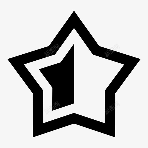 半星除法几何学图标svg_新图网 https://ixintu.com 几何学 半星 除法 高光