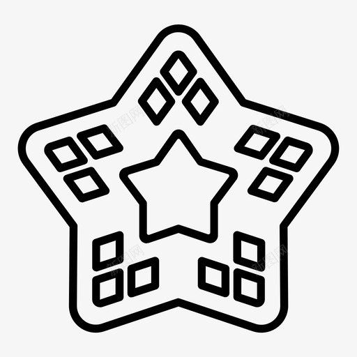 星星几何学发光图标svg_新图网 https://ixintu.com 几何学 发光 星星 星状 菱形