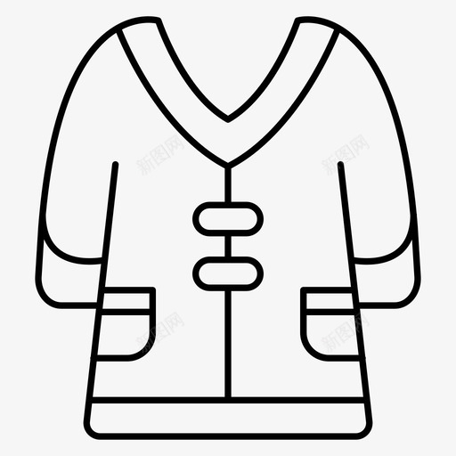 外套衣服冬装图标svg_新图网 https://ixintu.com 冬装 图标 外套 衣服