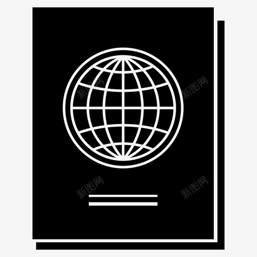 护照出国出国旅游图标svg_新图网 https://ixintu.com 出国 出国旅游 护照