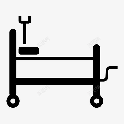 病人推车护理医生图标svg_新图网 https://ixintu.com 医生 医院 护理 病人推车