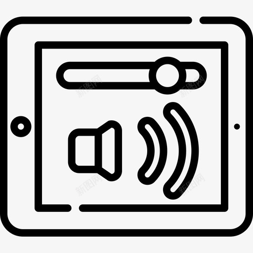 音响控制器智能家居37线性图标svg_新图网 https://ixintu.com 控制器 智能家居 线性 音响