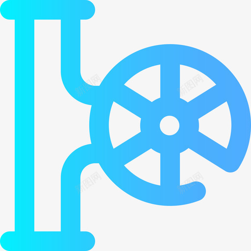 阀门管道工21坡度图标svg_新图网 https://ixintu.com 坡度 管道工 阀门