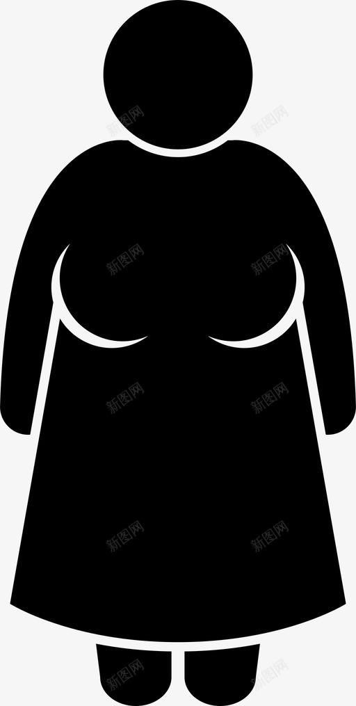 胖女人不同身材和年龄的人图标svg_新图网 https://ixintu.com 不同身材和年龄的人 胖女人