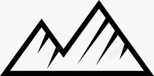 高山攀岩冰川图标svg_新图网 https://ixintu.com 冰川 岩石 攀岩 风景 高山