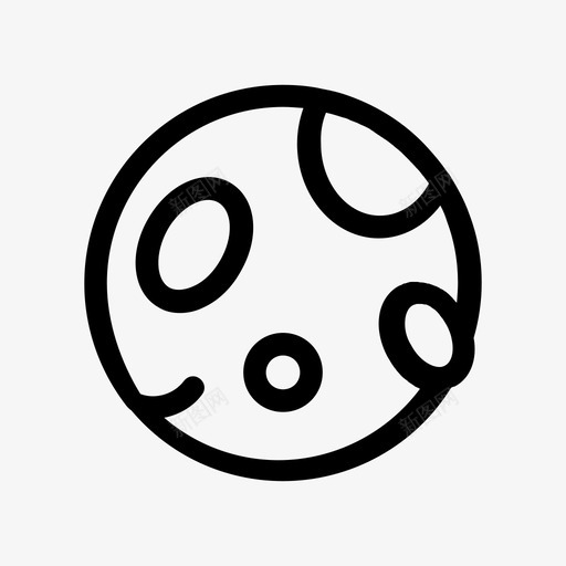 满月夜晚天气1图标svg_新图网 https://ixintu.com 夜晚 天气 满月