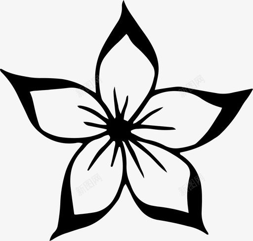 花卉环境手绘图标svg_新图网 https://ixintu.com 手绘 环境 自然 花卉