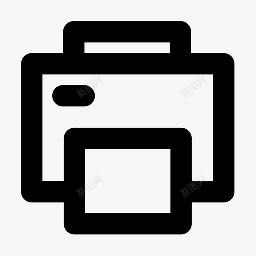 打印机电子办公图标svg_新图网 https://ixintu.com 写作 办公 商业 打印机 电子 管理