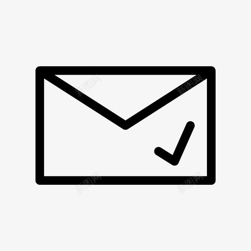 信纸信封信件图标svg_新图网 https://ixintu.com 信件 信封 信纸 留言