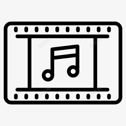 音乐音轨录音音效图标svg_新图网 https://ixintu.com 声波 录音 视频生产线矢量图标集 音乐音轨矢量 音效 音效调节图