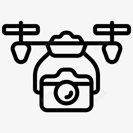 无人机摄影相机无人机摄像头无人机摄像机图标svg_新图网 https://ixintu.com 人工智能 向量 图标 技术 摄像头 摄像机 摄影 无人机 相机