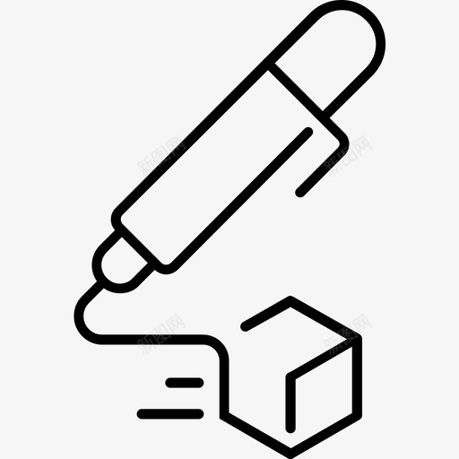 3d打印打印机技术图标svg_新图网 https://ixintu.com 3d 打印 打印机 技术