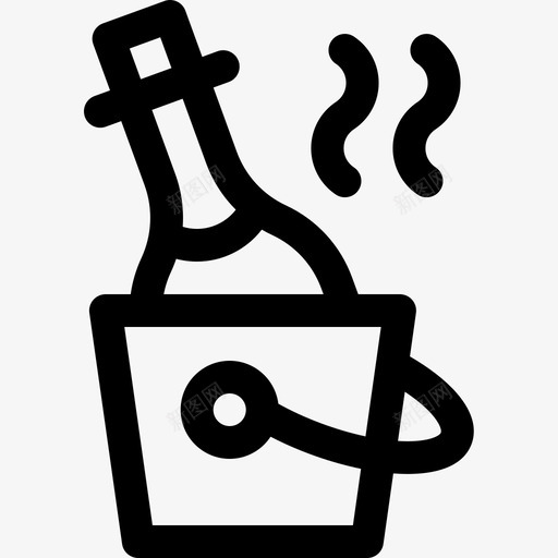 香槟68号酒吧直线型图标svg_新图网 https://ixintu.com 68号 直线 线型 酒吧 香槟