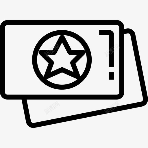 牌游戏元素16直线图标svg_新图网 https://ixintu.com 元素 游戏 直线