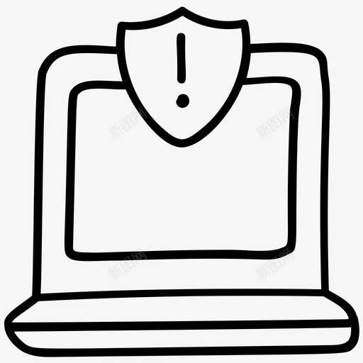 计算机安全错误计算机错误计算机警告图标svg_新图网 https://ixintu.com 电子商务线矢量图标集 笔记本电脑 系统安全警告 系统安全错误 计算机安全错误 计算机警告 计算机错误