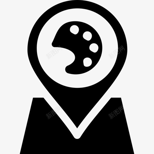 艺术艺术家机构图标svg_新图网 https://ixintu.com v14 地图 地点 机构 艺术 艺术家