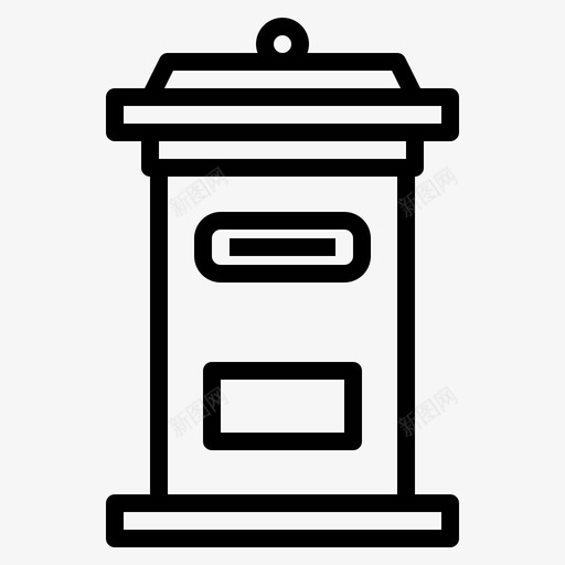 邮箱城市元素50线性图标svg_新图网 https://ixintu.com 城市元素50 线性 邮箱