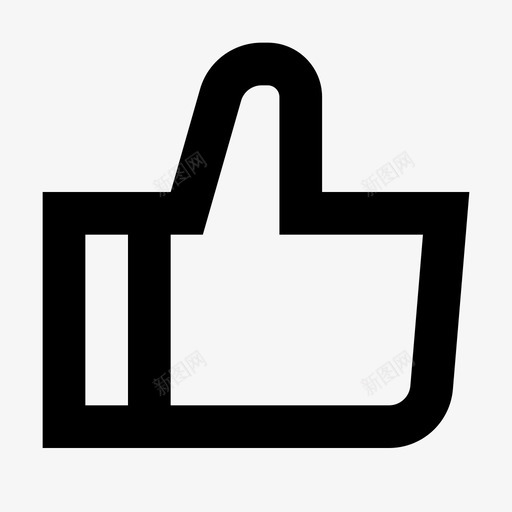 竖起大拇指好喜欢图标svg_新图网 https://ixintu.com 喜欢 图标 大拇指 尖锐 积极 竖起 设置 赞成