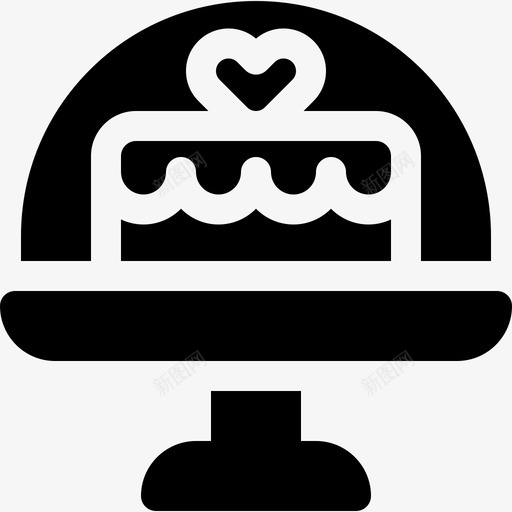 婚礼蛋糕甜点和糖果3填充图标svg_新图网 https://ixintu.com 填充 婚礼蛋糕 甜点和糖果3