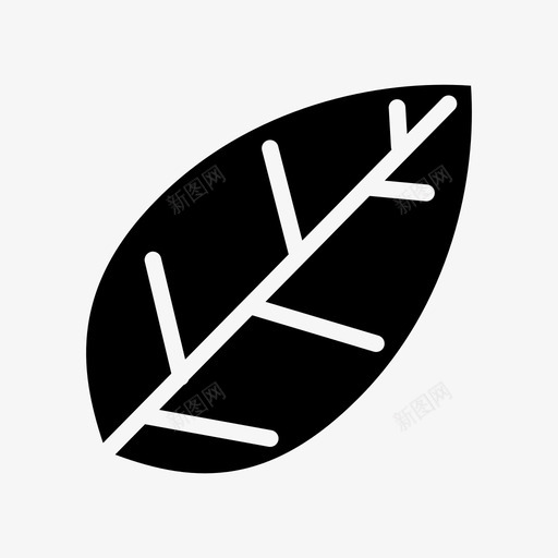 树叶森林绿色图标svg_新图网 https://ixintu.com 大自然 树叶 森林 绿色
